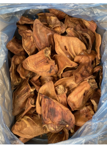 Vepřové uši sušené XXL 60ks, 3kg